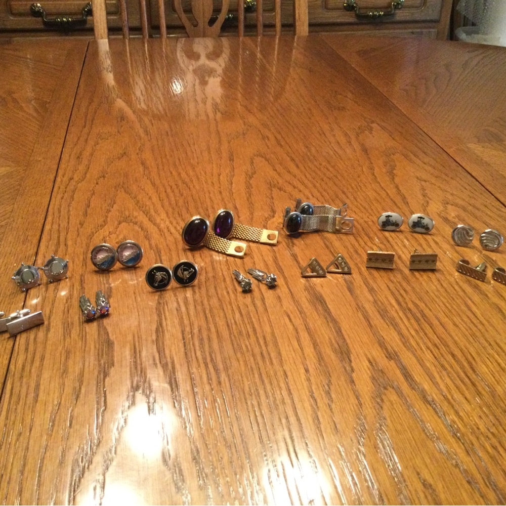 13 pair of Vintage Cuff Links